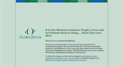 Desktop Screenshot of globalrehabhospitals.com